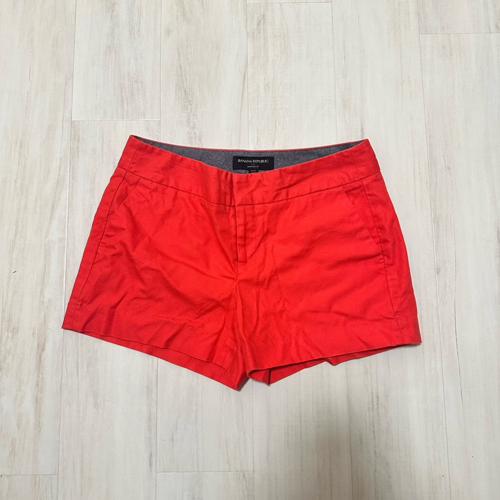 Banana Republic High Waist Red Women's Shorts